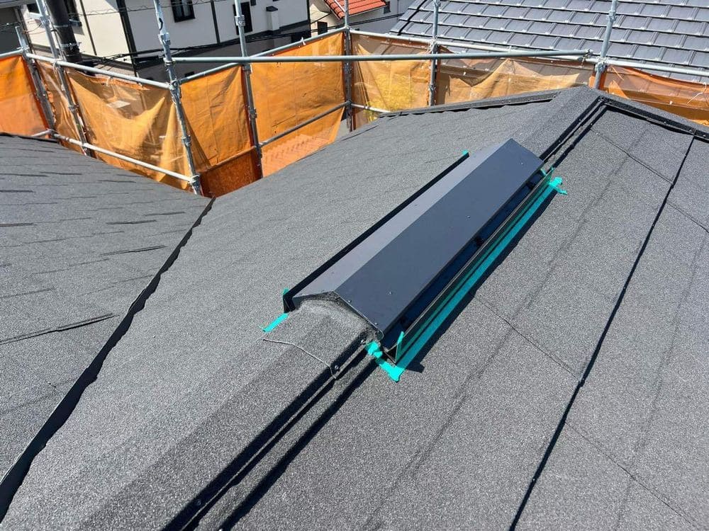 換気棟(施工後) 松阪市で屋根工事をリペイント匠が施工した写真