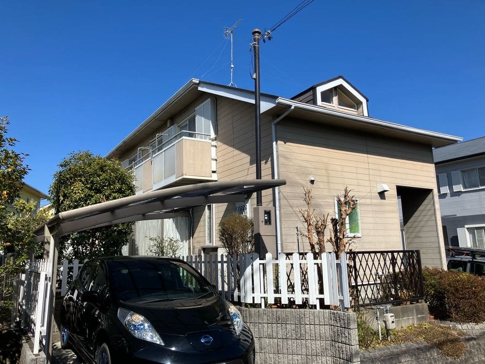 M様(松阪市)_施工前_外壁全体 (3) 松阪市の外壁塗装、屋根塗装をリペイント匠が施工した写真