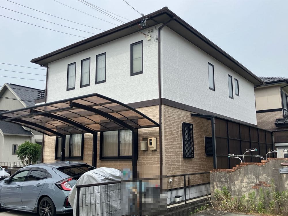 H様(松阪市)外壁_施工後3 松阪市の外壁塗装をリペイント匠が施工した写真