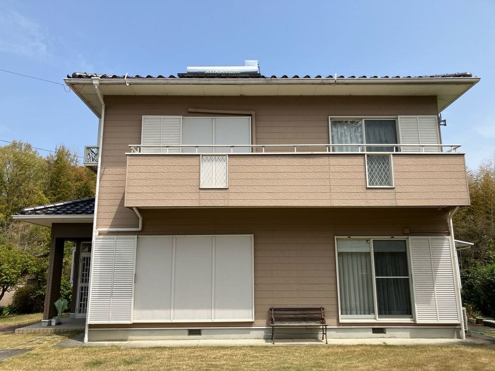 S様(多気郡)外壁_施工前3 多気郡の外壁塗装をリペイント匠が施工した写真
