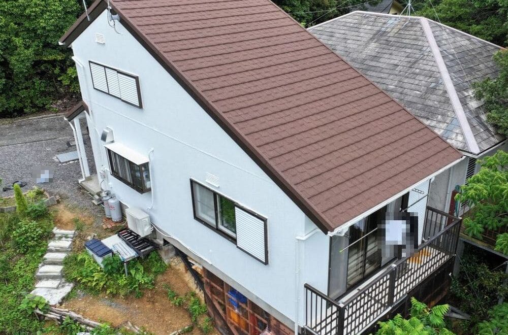 志摩市の外壁塗装、屋根工事をリペイント匠が施工した写真