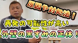 【志摩市】外壁の黒ずみの正体は？プロが教える「ブリード現象」の原因と対策【解説動画あり】