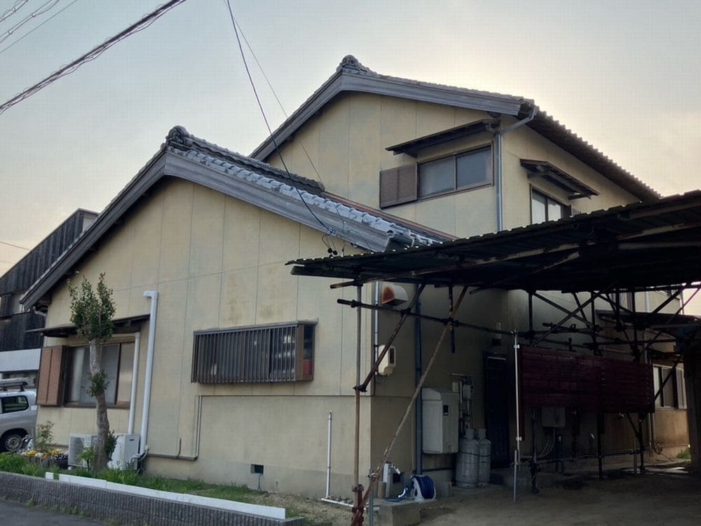 S様(津)施工前 津市の外壁塗装をリペイント匠が施工した写真