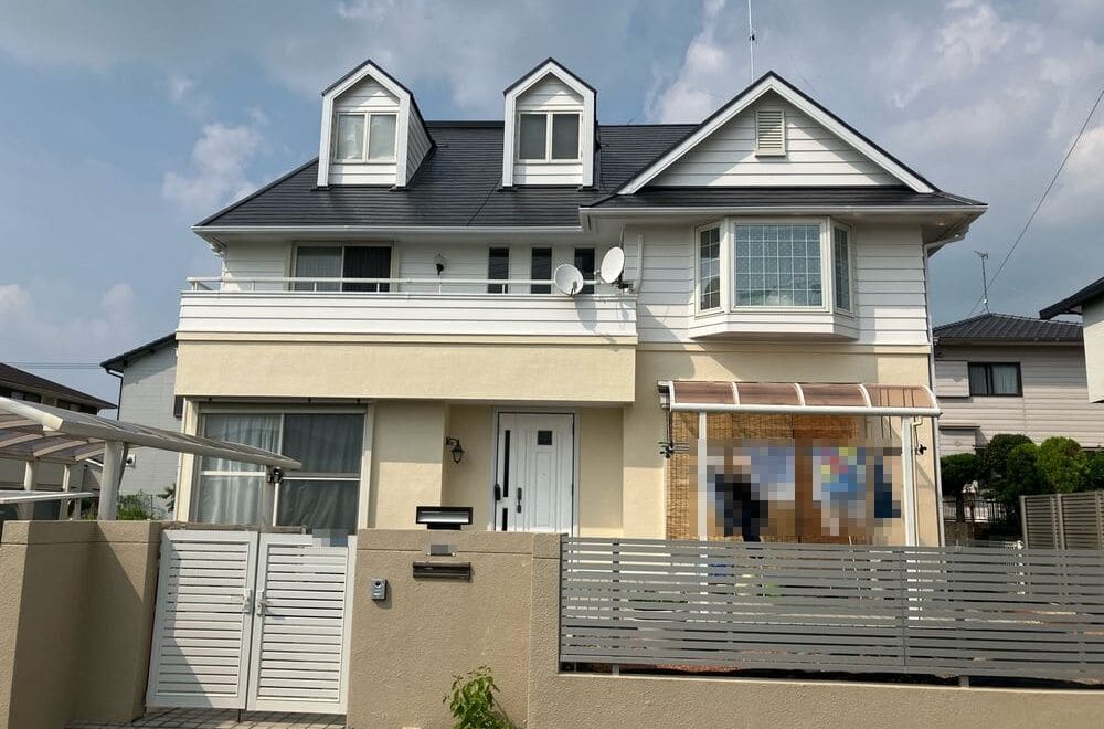 名張市の外壁・屋根塗装と防水工事をリペイント匠が施工した写真