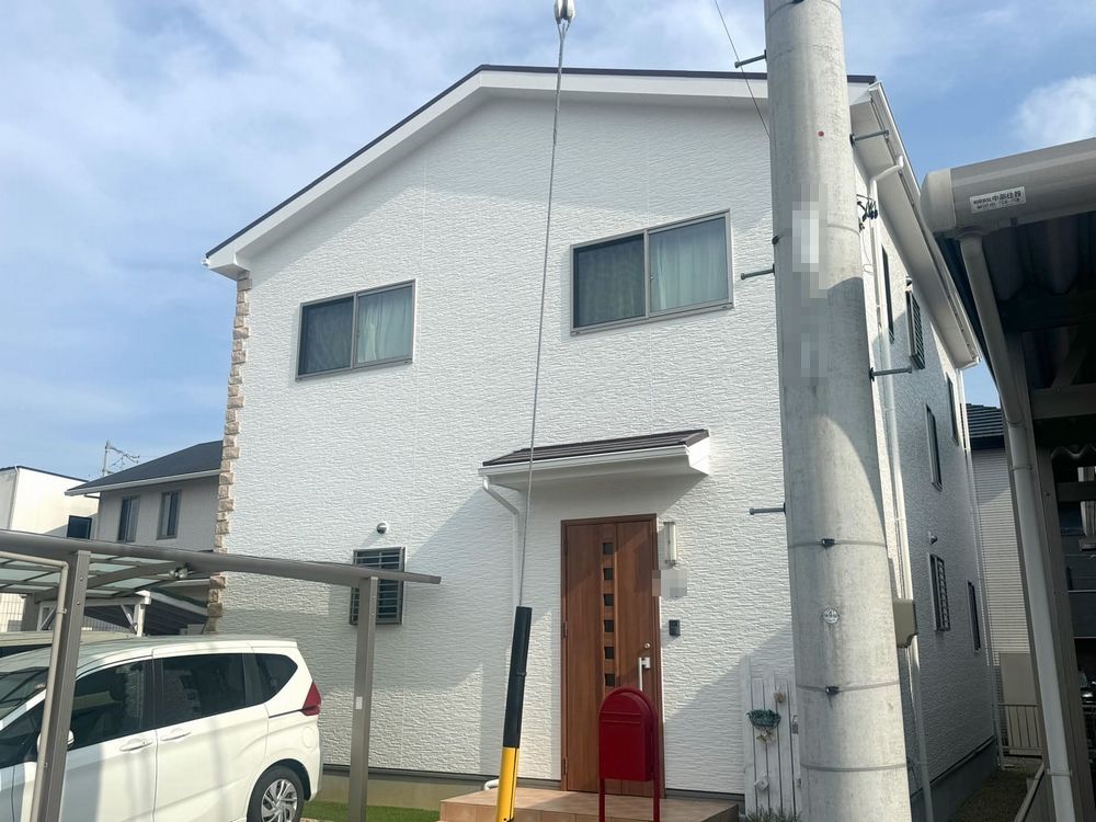 施工後_外壁全体 (3) 鈴鹿市の外壁・屋根塗装、防水工事をリペイント匠が施工した写真
