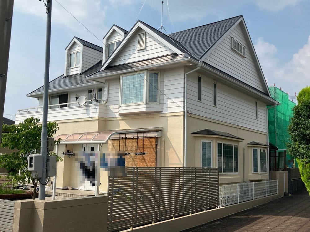 名張市の外壁・屋根塗装と防水工事をリペイント匠が施工した写真