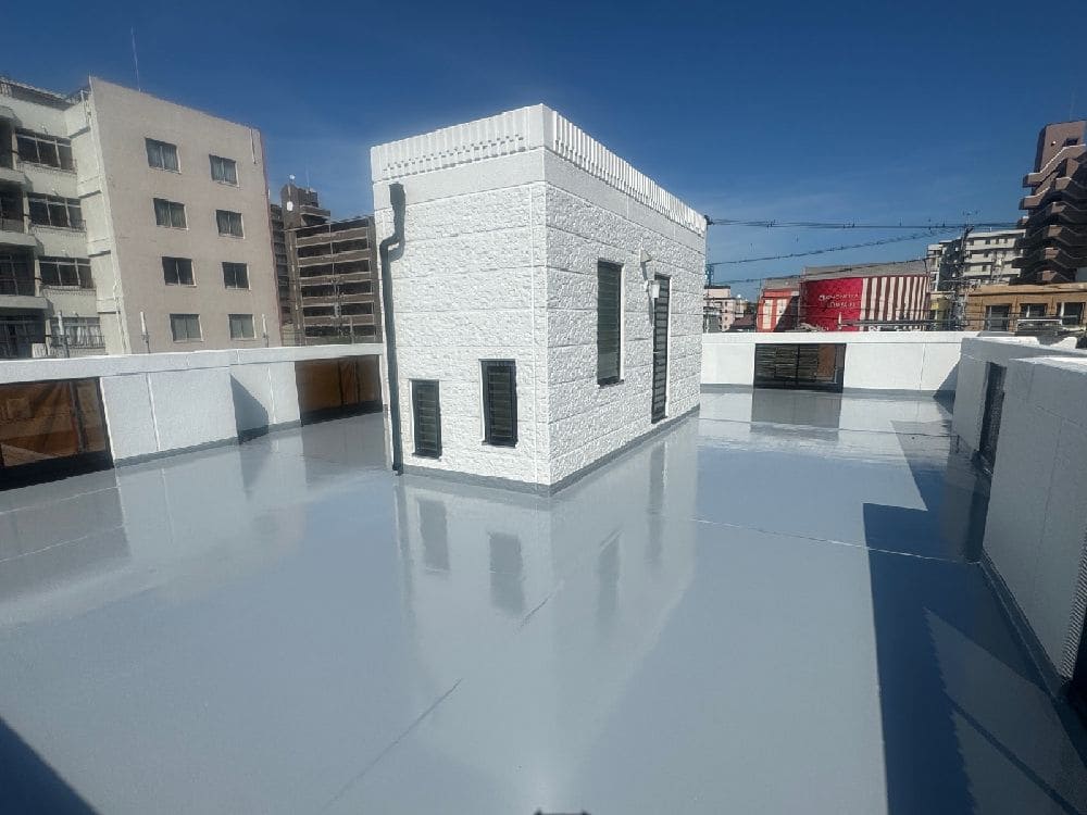 四日市市の外壁塗装、防水工事をリペイント匠が施工した写真