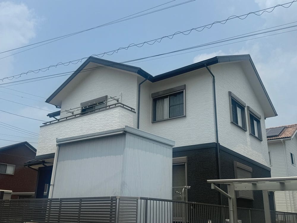 K様(いなべ市員弁町)施工後_外壁全体 いなべ市の外壁塗装、防水工事をリペイント匠が施工した写真