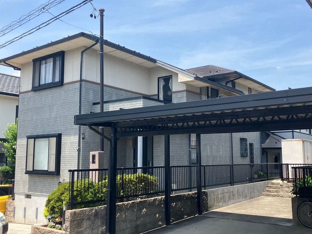 M様(四日市市)外壁_施工前2 四日市市の外壁塗装をリペイント匠が施工した写真