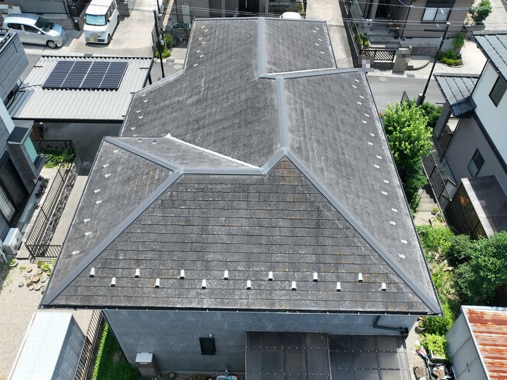 M様(四日市市)屋根_施工前2 四日市市の屋根工事をリペイント匠が施工した写真