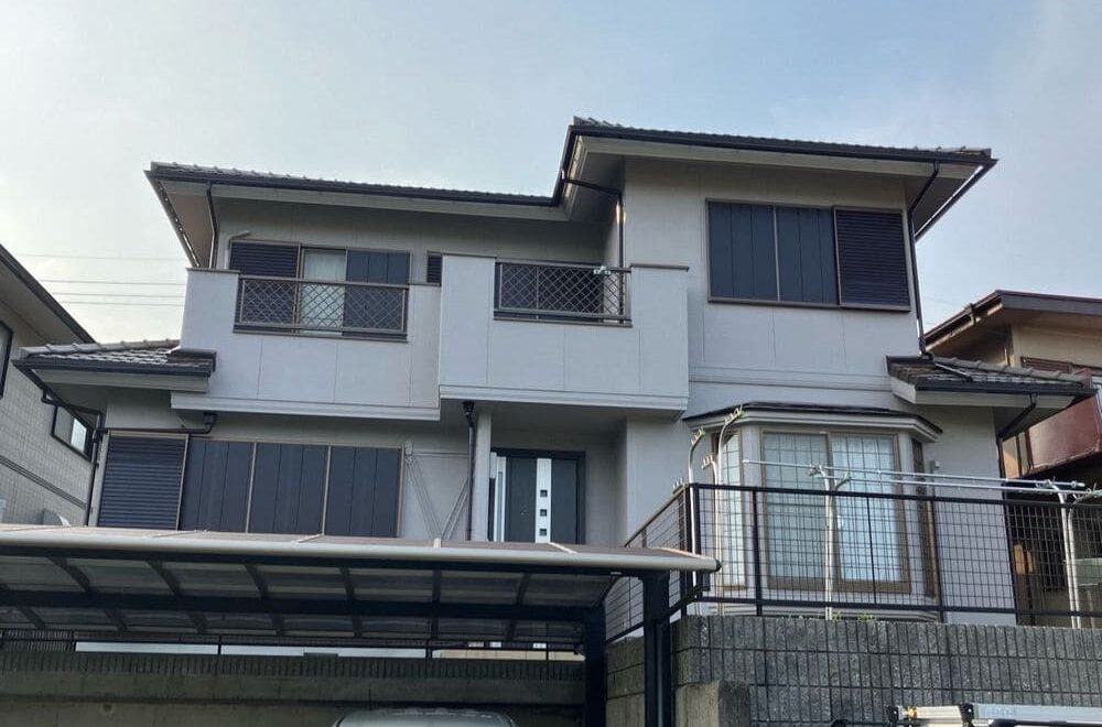 四日市市の外壁塗装と防水工事をリペイント匠が施工した写真