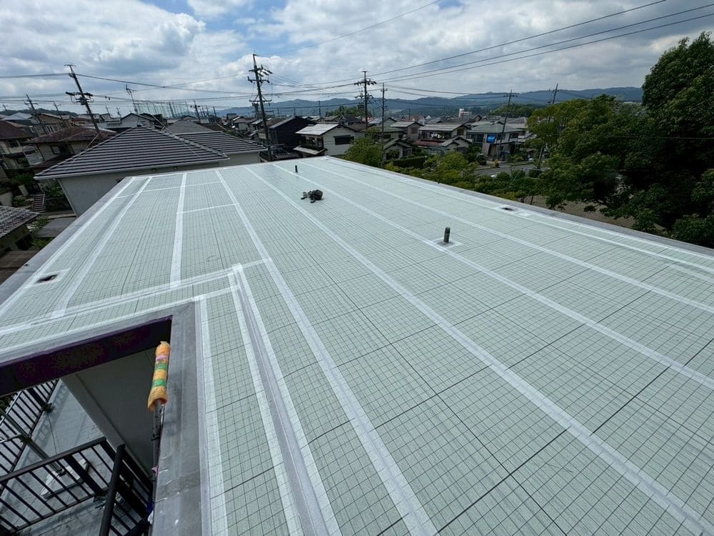 S様(名張市桔梗が丘)_防水シート貼り 名張市の防水工事をリペイント匠が施工した写真