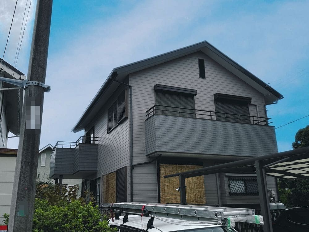 S様(桑名市)施工写真(編集後) 桑名市の外壁塗装、屋根塗装、防水工事をリペイント匠が施工した写真