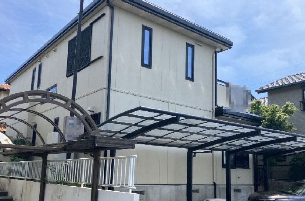 津市の外壁塗装、屋根塗装をリペイント匠が施工した写真