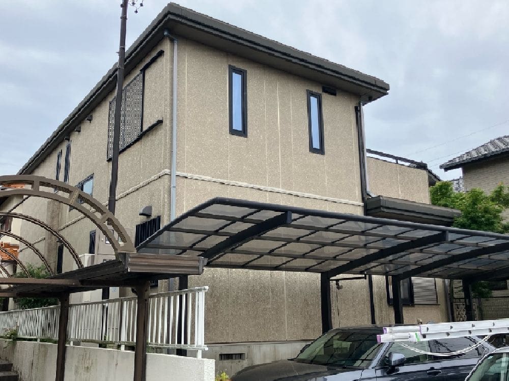 S様(津)施工前_外壁全体 津市の外壁塗装、屋根塗装をリペイント匠が施工した写真