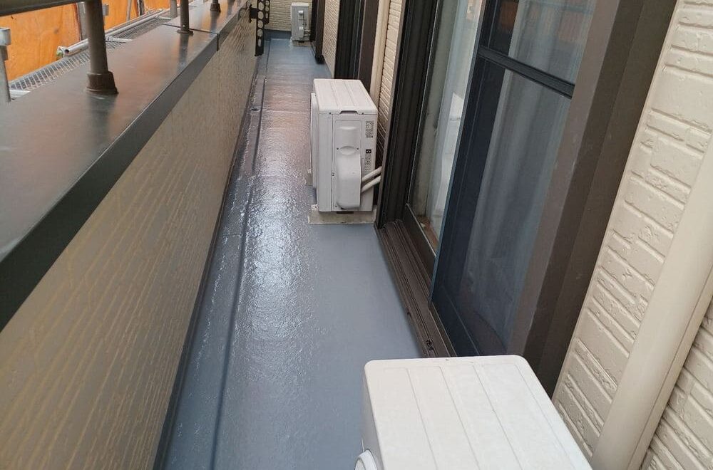 四日市市の外壁塗装と防水工事をリペイント匠が施工した写真