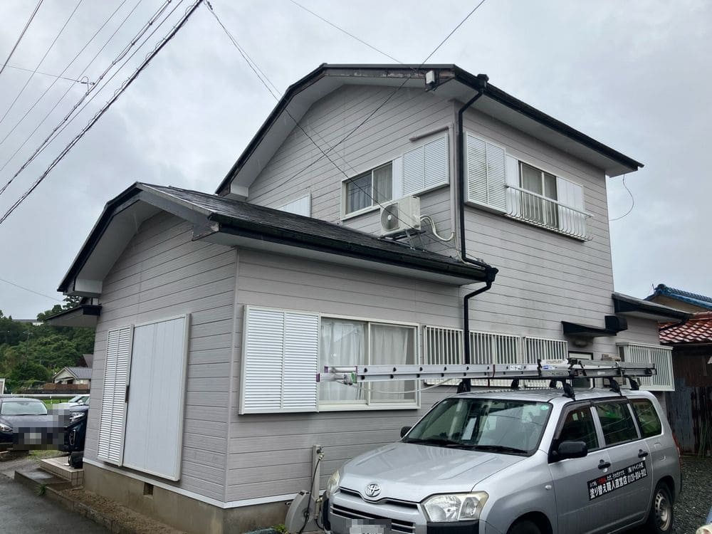 M様(伊勢市)外壁_施工前 伊勢市の外壁・屋根塗装をリペイント匠が施工した写真