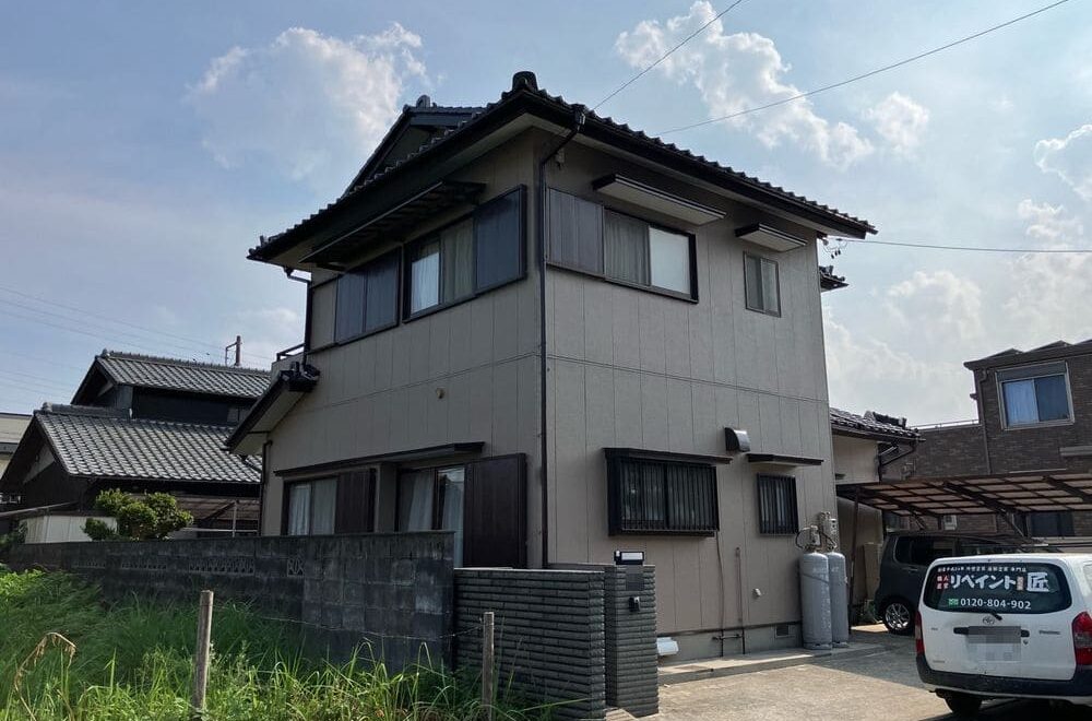 いなべ市で外壁塗装をリペイント匠が施工した写真