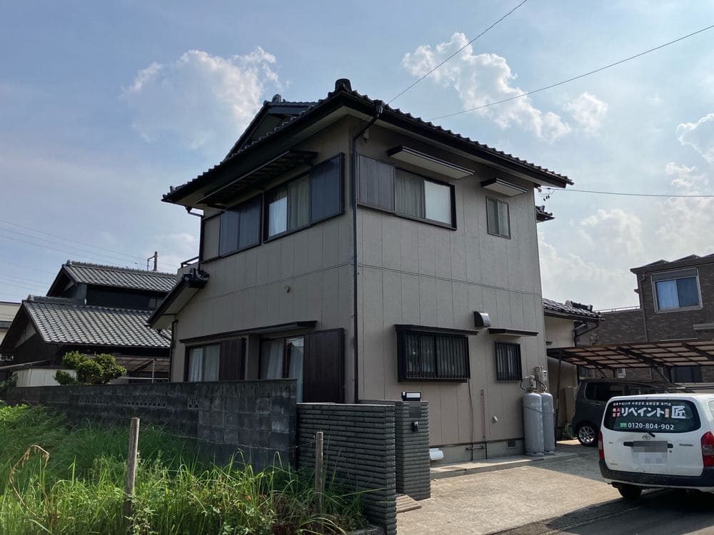 いなべ市で外壁塗装をリペイント匠が施工した写真