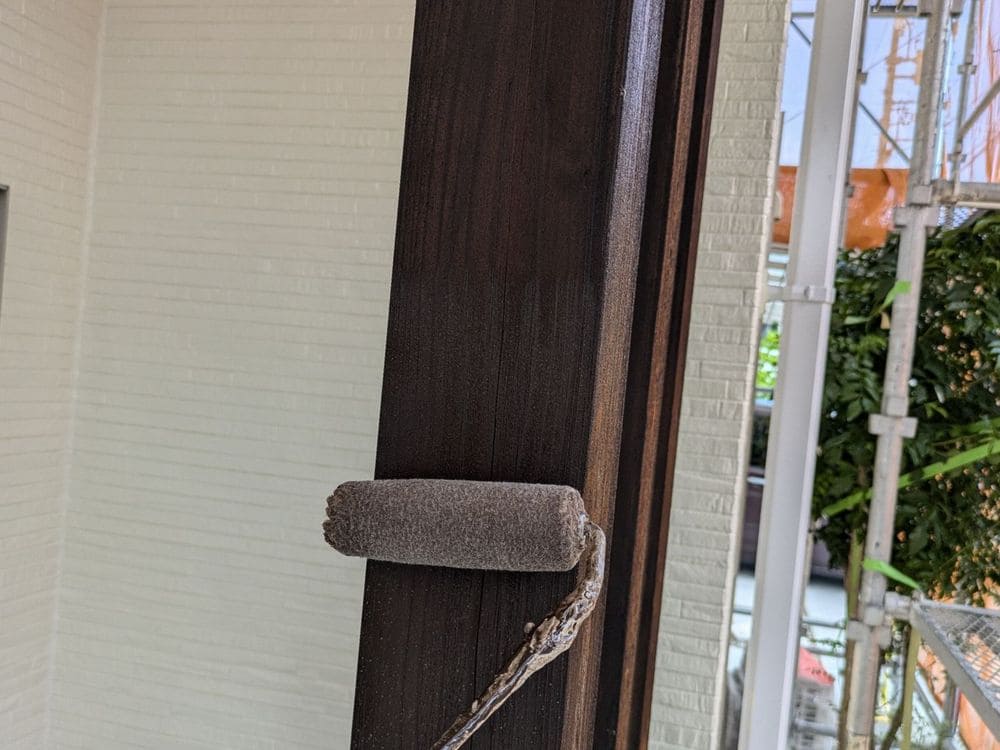 T様(伊勢市)玄関柱_2回目 伊勢市の外壁・屋根塗装をリペイント匠が施工した写真