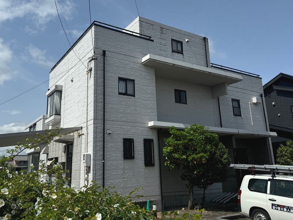 T様(四日市市)外壁_施工前2 四日市市の外壁塗装をリペイント匠が施工した写真