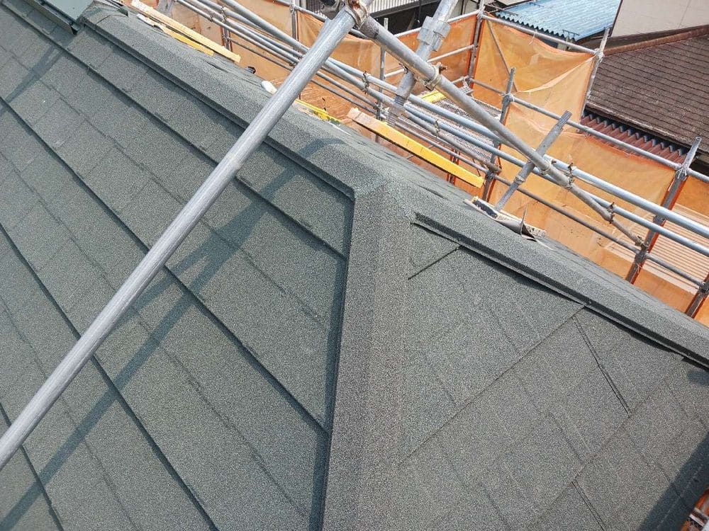 K様(四日市市)屋根‗棟板金設置後 四日市市の屋根工事をリペイント匠が施工した写真