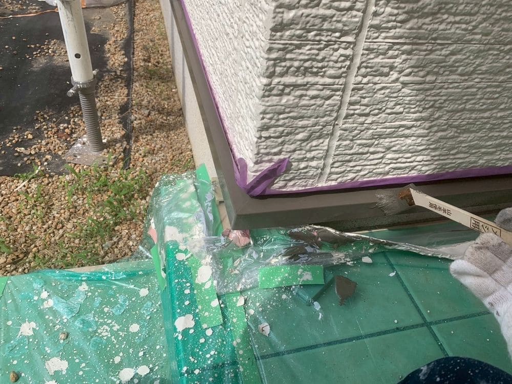 松阪市 S様水切り上塗り (2) 松阪市の外壁塗装をリペイント匠が施工した写真