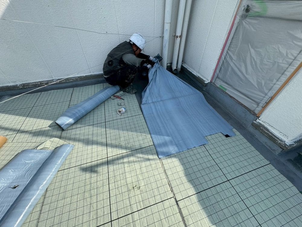 N様(名張市桔梗が丘)_防水シート貼り 名張市の防水工事をリペイント匠が施工した写真