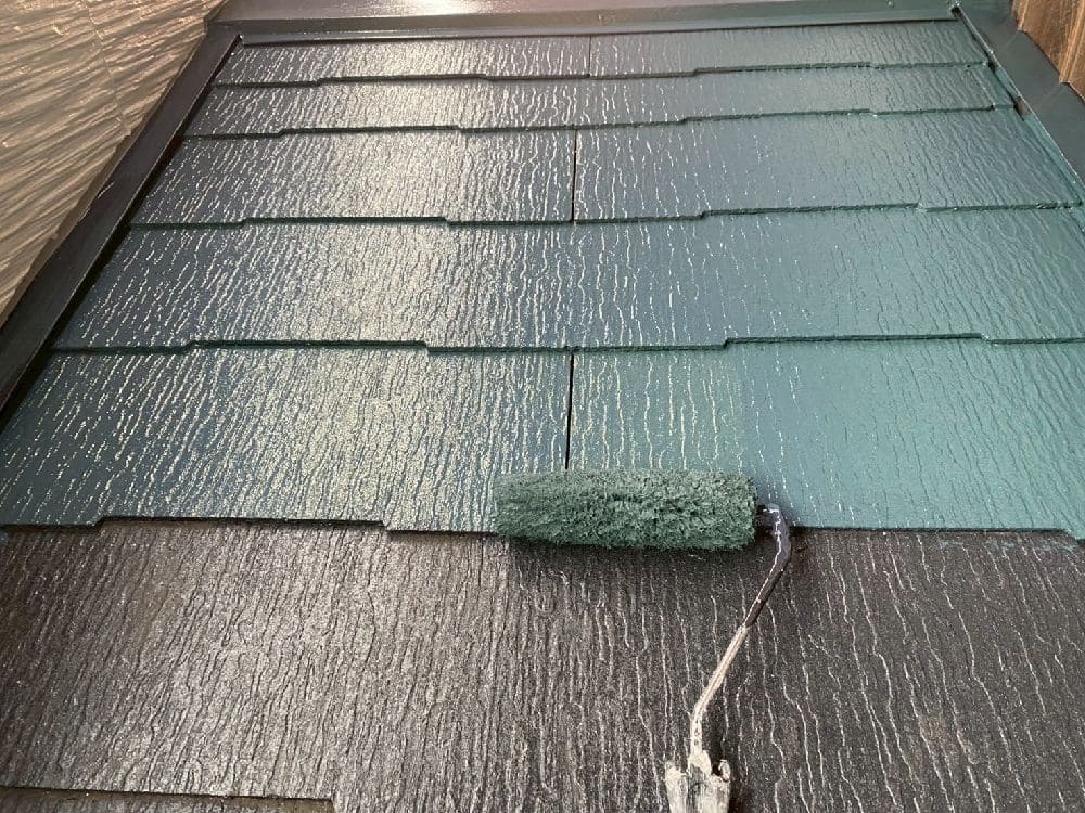 T様(津)屋根(上塗り2) 津市の外壁塗装をリペイント匠が施工した写真