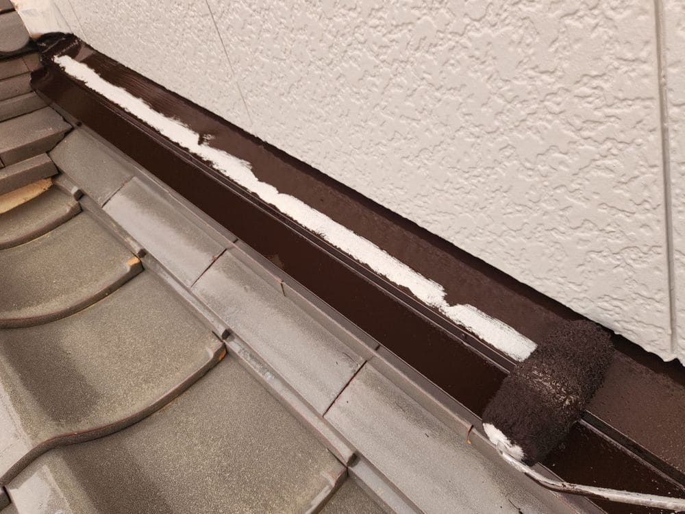 S様(亀山市)水切り‗2回目2 亀山市で外壁・屋根塗装をリペイント匠が施工した写真