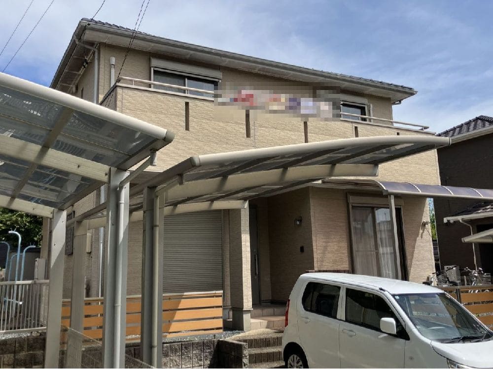 津市の外壁塗装、防水工事をリペイント匠が施工した写真