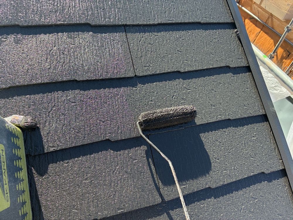 M様(伊勢市)屋根‗上塗り 伊勢市の外壁塗装をリペイント匠が施工した写真