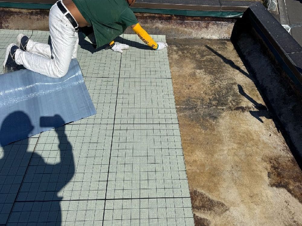 E様(津)防水シート貼り 津市で防水工事をリペイント匠が施工した写真