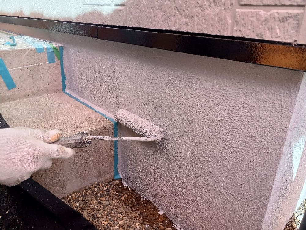 四日市市の外壁塗装、防水工事をリペイント匠が施工した写真