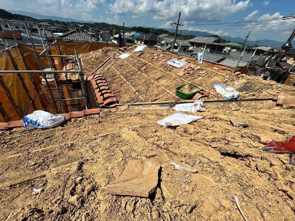 S様(津)屋根(葺き替え時下地2) 津市の外壁塗装、屋根工事をリペイント匠が施工した写真