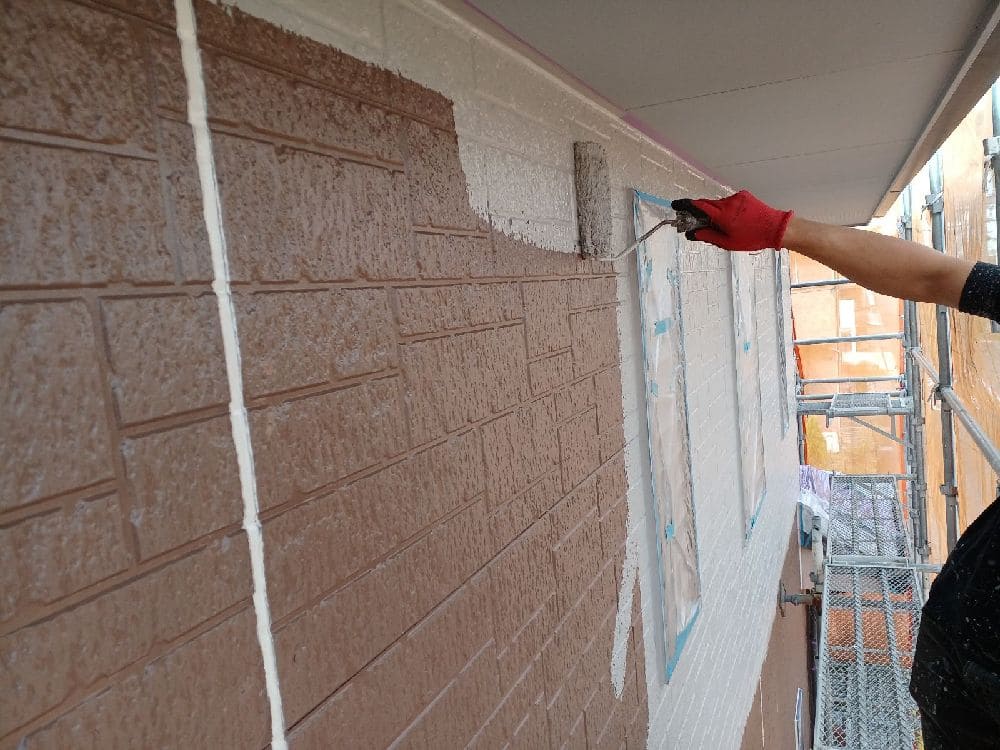 四日市市の外壁塗装、防水工事をリペイント匠が施工した写真