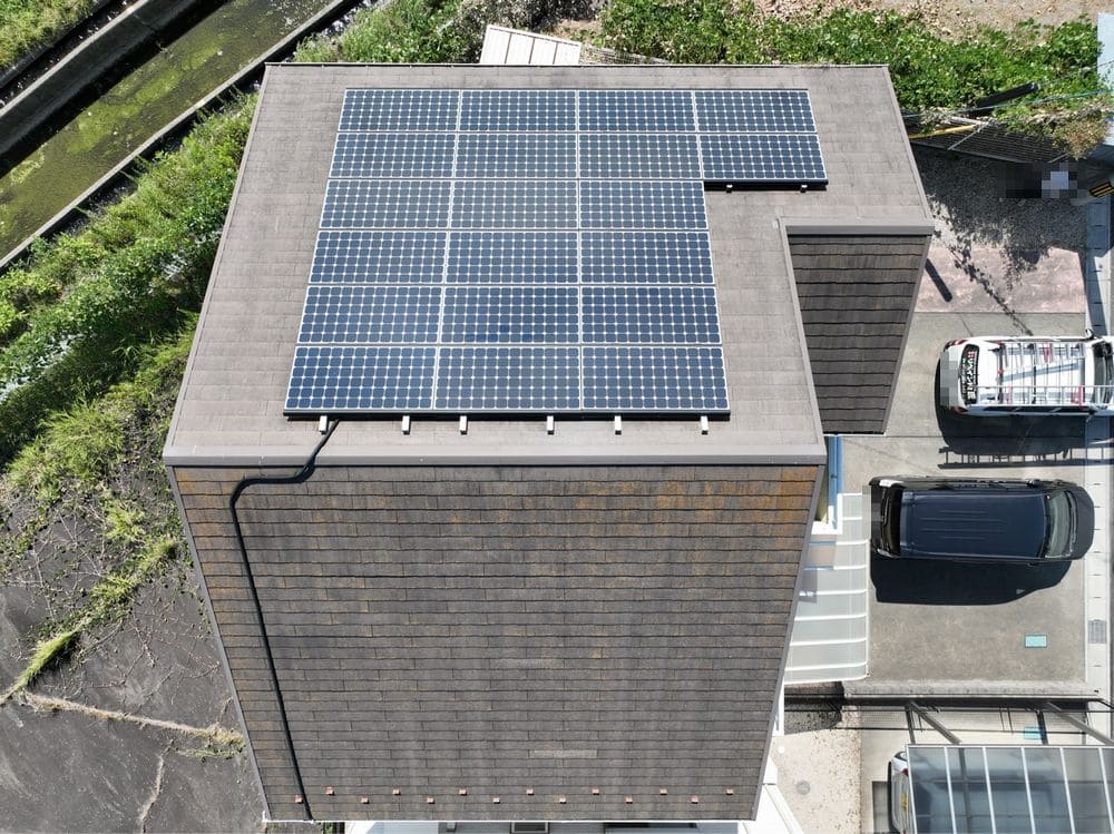 施工前_屋根全体 いなべ市で外壁・屋根塗装をリペイント匠が施工した写真