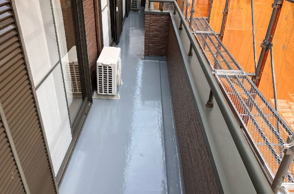 四日市市の外壁塗装、防水工事をリペイント匠が施工した写真