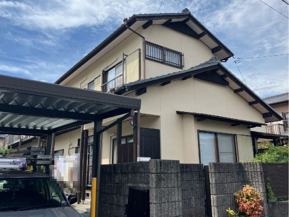 K様(津)施工前_外壁全体 (8) 津市で外壁塗装をリペイント匠が施工した写真