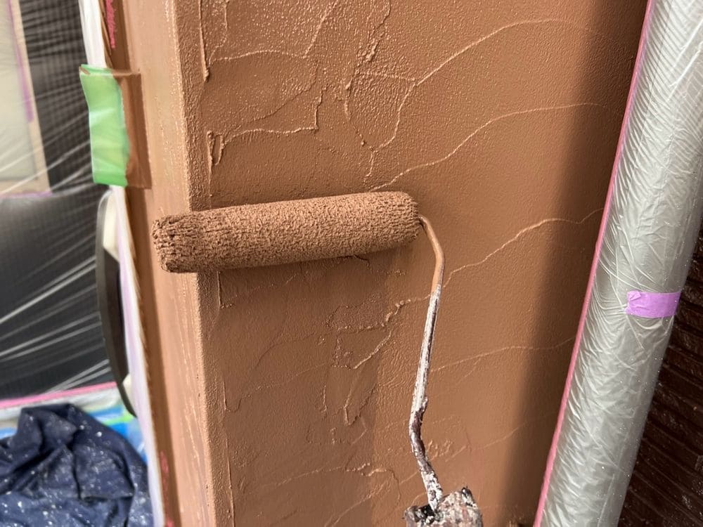 M様(伊勢市)外壁‗上塗り3 伊勢市の外壁塗装をリペイント匠が施工した写真