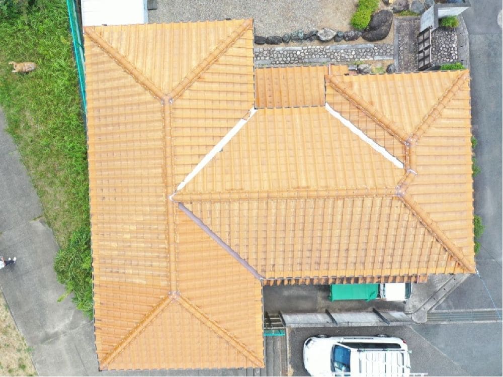 S様(津)屋根施工前 津市の外壁塗装、屋根工事をリペイント匠が施工した写真