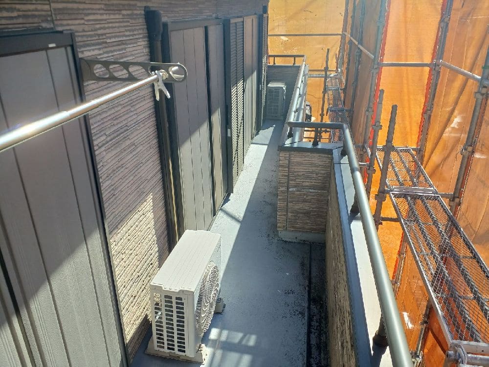 四日市市の外壁塗装、防水工事をリペイント匠が施工した写真