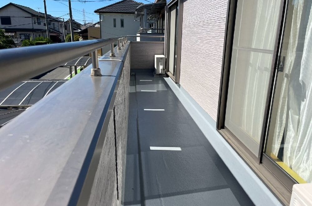 津市の外壁塗装、防水工事をリペイント匠が施工した写真