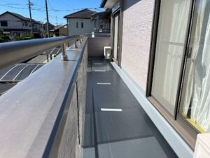 津市の外壁塗装、防水工事をリペイント匠が施工した写真