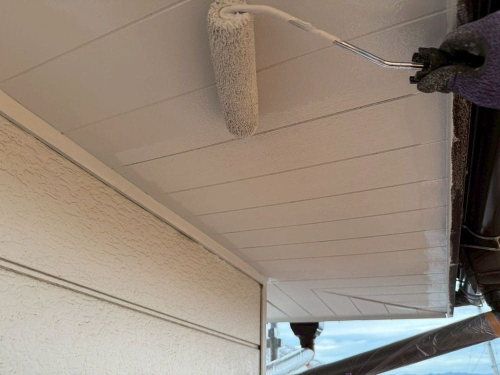 M様(亀山市)軒天‗2回目 亀山市の外壁塗装をリペイント匠が施工した写真