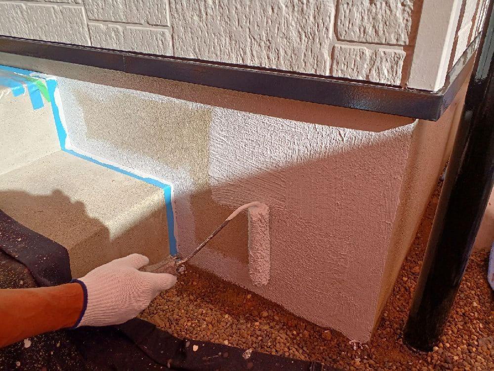 四日市市の外壁塗装、防水工事をリペイント匠が施工した写真