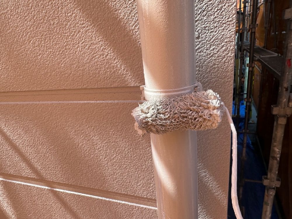 お客様(津市藤方)上塗り 津市の外壁塗装をリペイント匠が施工した写真