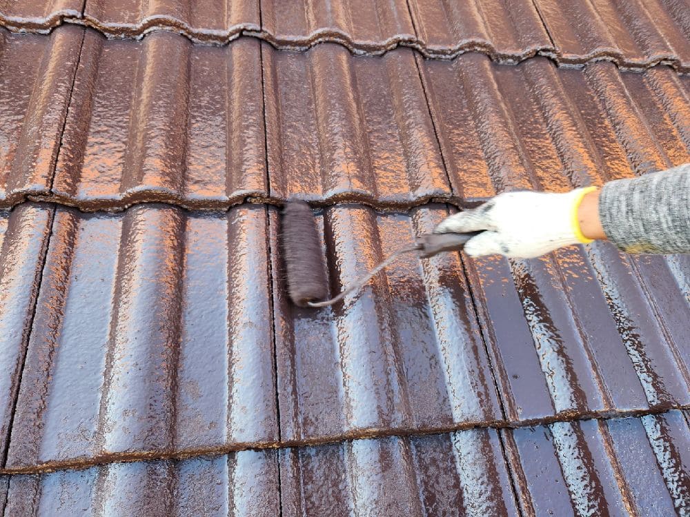 津市の屋根塗装をリペイント匠が施工した写真