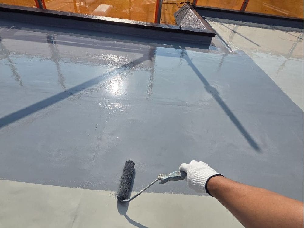 四日市市の外壁塗装、防水工事をリペイント匠が施工した写真