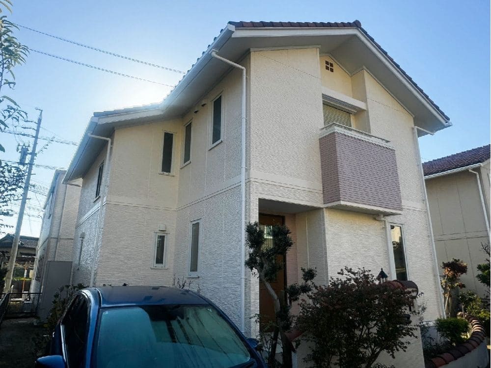 四日市市の外壁塗装、防水工事をリペイント匠が施工した写真